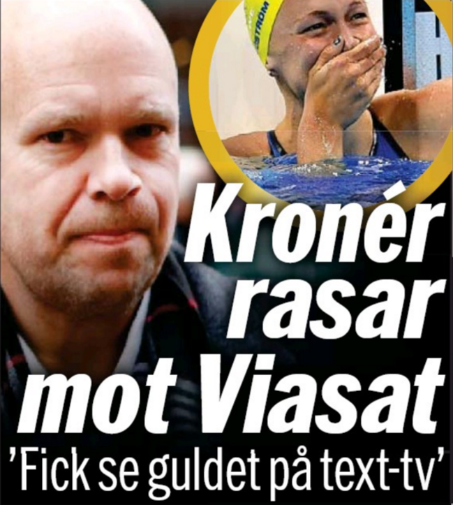 Lasse Kronér rasar mot Viasat - fick se guldet på text-tv
